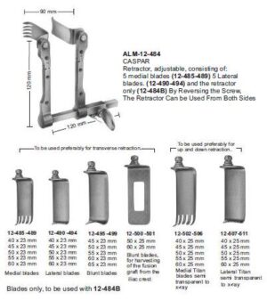 Caspar Retractor and Blades