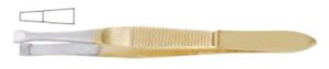 Tweezer (Slanted Tips), (Half Gold)