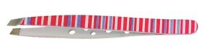 Tweezer Slanted Tips, (Powder Coated)
