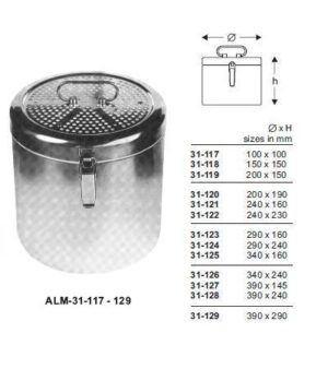 Konrich Dressing Sterilizing Drums