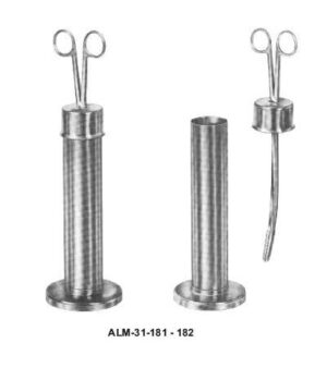 Derssing Foeceps in Jar with Cap