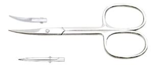 Embroidery Scissors (Cock), Straight, (Color Coated)