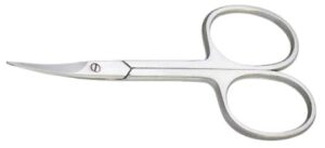 Nail Scissors Arrow Point, Curved Colored Handle
