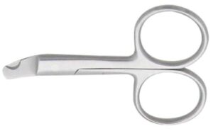 Nail Scissors, Straight, (Half Gold)